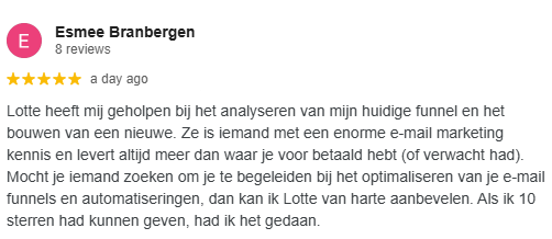esmee-branbergen-emailmarketing-traject-review-lotte-eschbach.nl